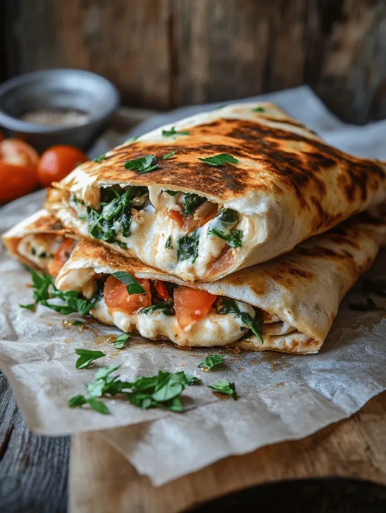 Are you on the hunt for a quick, satisfying meal that can effortlessly please a crowd? Look no further than Cheesy Garlic Chicken Wraps. This culinary gem combines tender chicken, savory garlic, and a melty cheese blend, all wrapped snugly in a soft tortilla. Perfect for busy weeknights or casual gatherings, these wraps are not only delicious but also incredibly easy to make. Whether you're a seasoned home cook or just starting your culinary journey, this recipe caters to diverse tastes and dietary preferences, making it a versatile addition to your meal rotation.