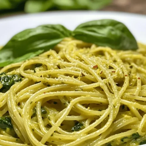 When it comes to quick and delightful weeknight dinners, few dishes can rival the charm and simplicity of Lemon Spinach Pasta. This vibrant dish, brimming with fresh flavors, is not only a feast for the eyes but also a nourishing meal that packs a nutritious punch. The combination of al dente pasta, sautéed spinach, and a zesty lemon dressing creates a harmonious balance that tantalizes the taste buds while providing essential vitamins and minerals.