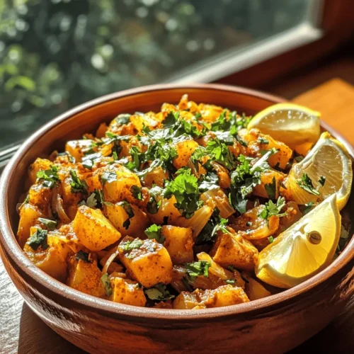 Dopiazeh Aloo is a delightful and aromatic Persian potato curry that is sure to enchant your taste buds. This dish is a perfect representation of the heart and soul of Persian cuisine, combining tender potatoes with a rich blend of spices and the natural sweetness of caramelized onions. If you have ever savored a Persian meal, you will know that every dish tells a story, and Dopiazeh Aloo is no exception. It is a comforting and hearty dish that can be enjoyed on its own or as part of a larger spread.