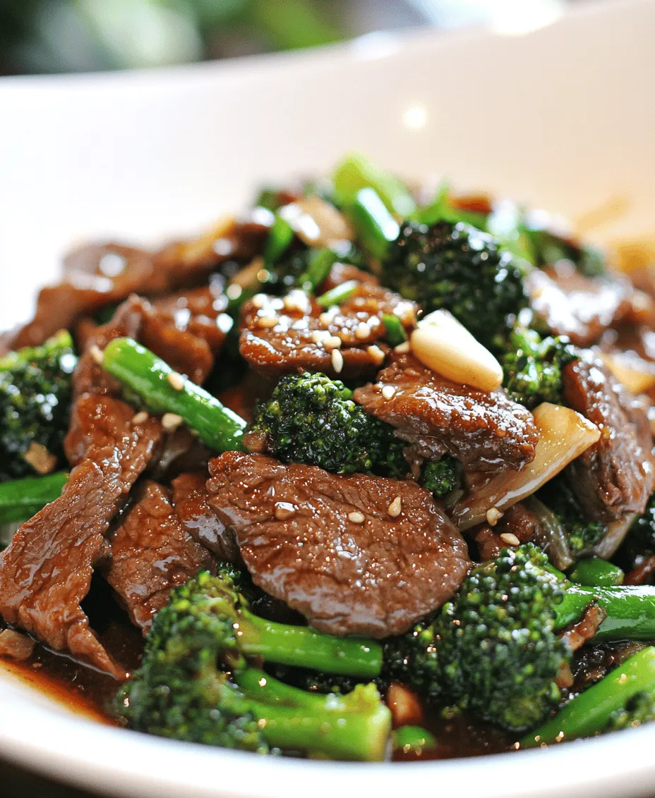 The savory Chinese beef and broccoli stir-fry is a beloved dish that holds a prominent place in the hearts and kitchens of many. With its origins deeply rooted in Chinese cuisine, this dish not only delights the palate but also exemplifies the culinary art of balancing flavors and textures. The combination of tender beef, crisp broccoli, and a rich sauce creates a harmonious blend that is both satisfying and nutritious.