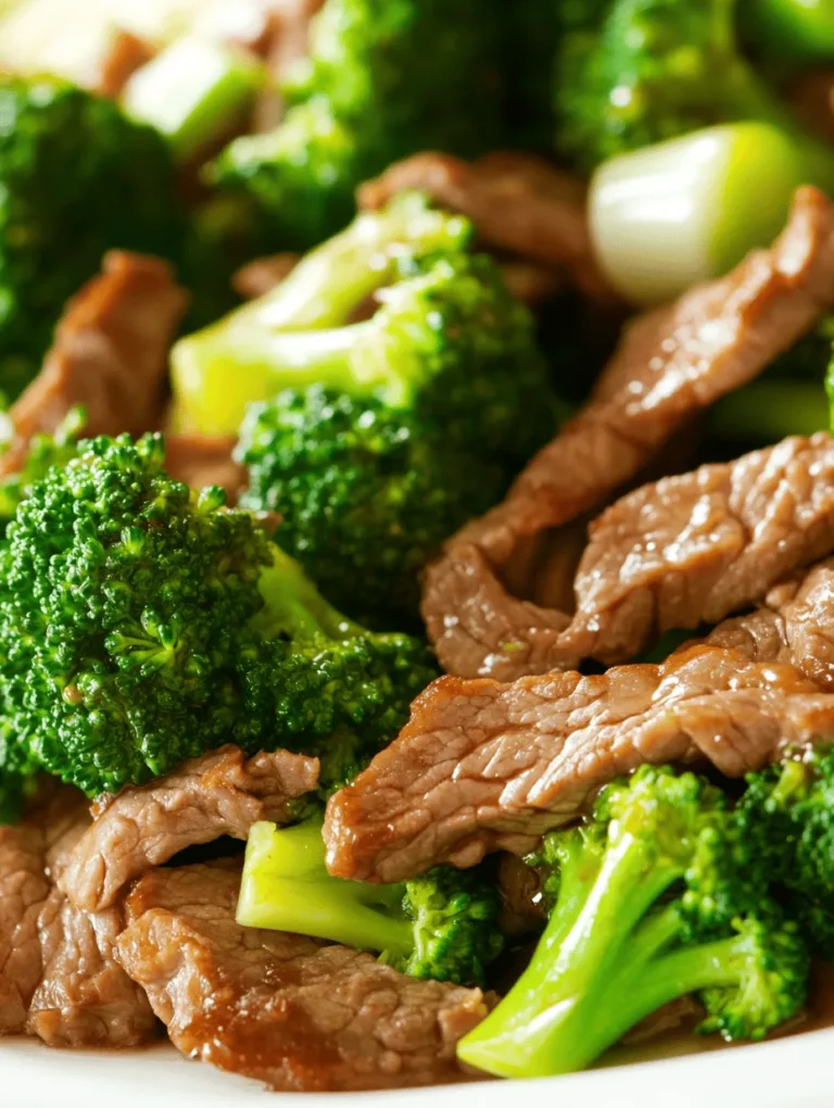 The savory Chinese beef and broccoli stir-fry is a beloved dish that holds a prominent place in the hearts and kitchens of many. With its origins deeply rooted in Chinese cuisine, this dish not only delights the palate but also exemplifies the culinary art of balancing flavors and textures. The combination of tender beef, crisp broccoli, and a rich sauce creates a harmonious blend that is both satisfying and nutritious.