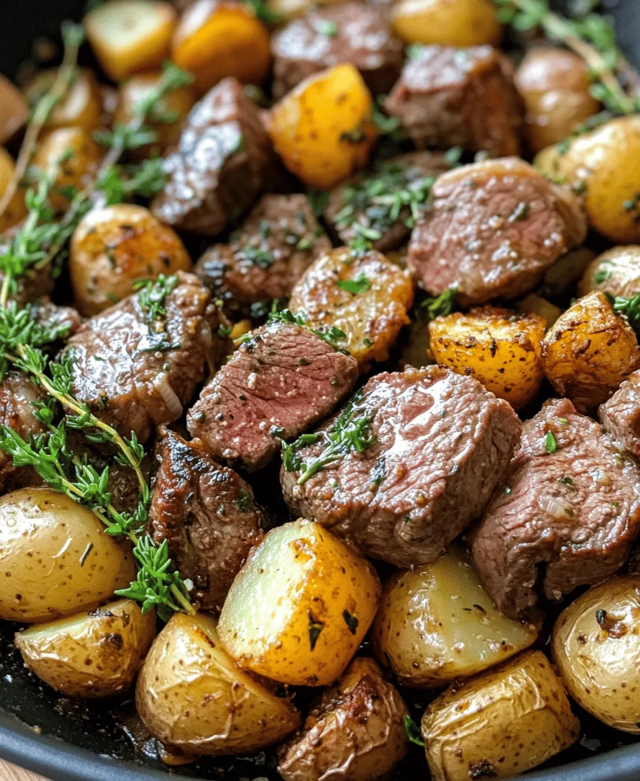 Welcome to the world of savory simplicity with our Garlic Butter Steak and Potatoes Skillet recipe! This dish is not just a meal; it's an experience that combines the rich and buttery flavors of garlic with tender, juicy steak and crispy potatoes. With its mouthwatering aroma and irresistible taste, this skillet dish has become a favorite for many home cooks looking to impress family and friends without spending hours in the kitchen.