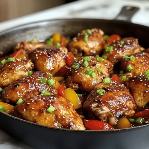 If you’re looking for a dish that packs a punch of flavor while remaining easy to whip up on a busy weeknight, look no further than Spicy Black Pepper Chicken Delight. This delightful recipe combines tender chicken thighs with a robust black pepper sauce, creating a dish that is not only satisfying but also bursting with bold flavors. The appeal of this dish lies in its perfect balance of heat and umami, making it a favorite among spice lovers and casual diners alike.