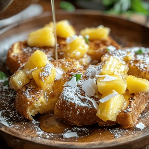 French toast is a beloved breakfast dish that has won the hearts of many across the globe. Its warm, custardy texture and golden-brown exterior make it a comforting option for early mornings, lazy weekends, or even special occasions. The versatility of French toast is one of its greatest appeals; you can dress it up with a variety of toppings or serve it alongside fresh fruits, syrups, and whipped cream. But what if you could elevate this classic dish by using a unique ingredient? Enter Hawaiian rolls, a soft and sweet bread that transforms traditional French toast into a tropical delight.