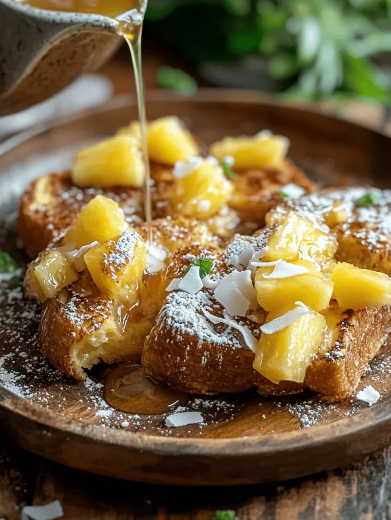 French toast is a beloved breakfast dish that has won the hearts of many across the globe. Its warm, custardy texture and golden-brown exterior make it a comforting option for early mornings, lazy weekends, or even special occasions. The versatility of French toast is one of its greatest appeals; you can dress it up with a variety of toppings or serve it alongside fresh fruits, syrups, and whipped cream. But what if you could elevate this classic dish by using a unique ingredient? Enter Hawaiian rolls, a soft and sweet bread that transforms traditional French toast into a tropical delight.