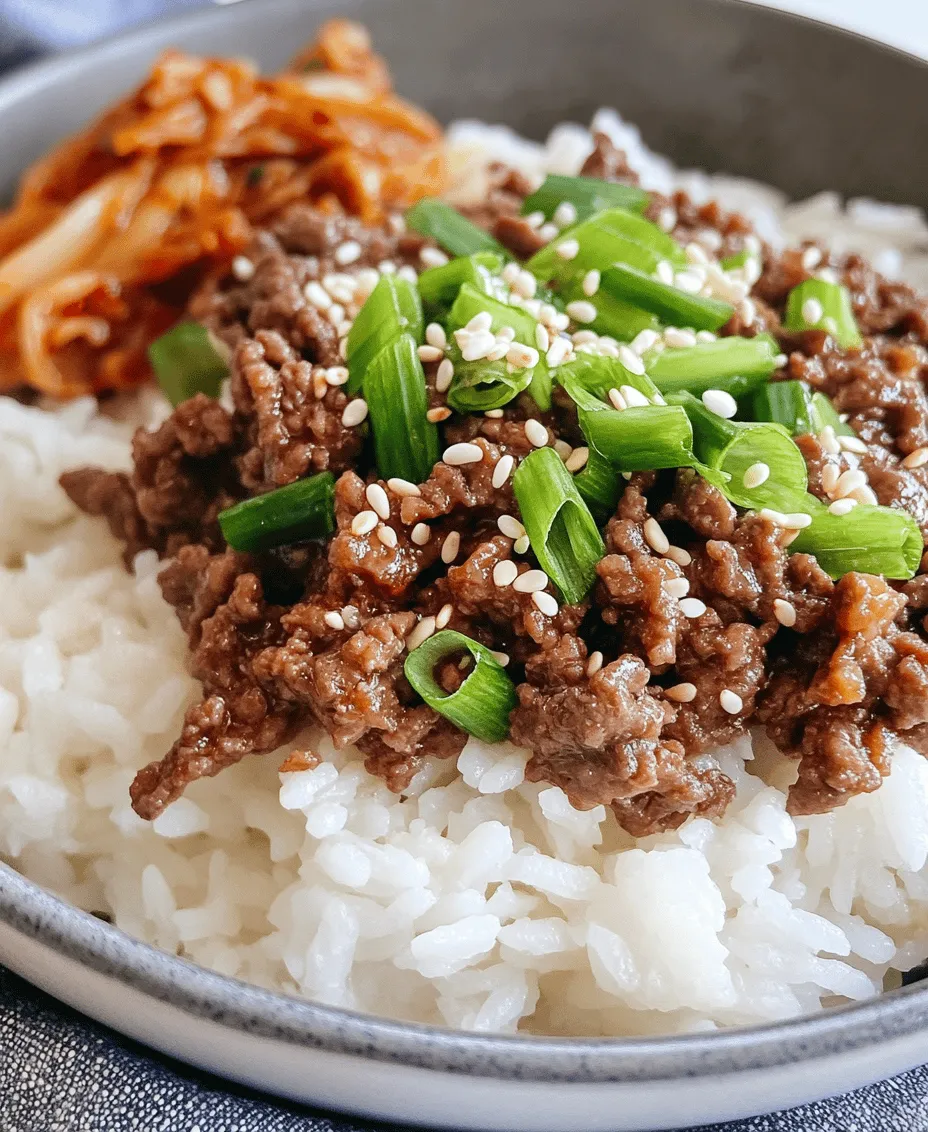 To create the perfect Korean Ground Beef Bowl, it's essential to understand the key ingredients that contribute to its irresistible flavor profile. Each element plays a crucial role in crafting a dish that is both satisfying and rich in taste.