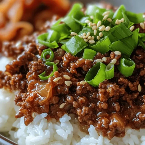 To create the perfect Korean Ground Beef Bowl, it's essential to understand the key ingredients that contribute to its irresistible flavor profile. Each element plays a crucial role in crafting a dish that is both satisfying and rich in taste.