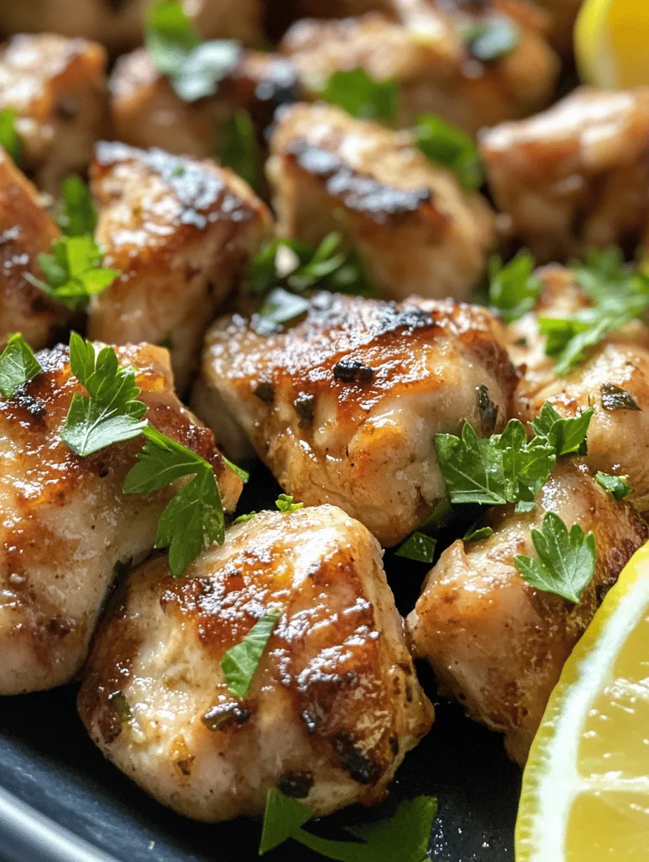 To create the perfect Garlic Butter Chicken Bites, it’s essential to start with high-quality ingredients that complement each other. Here, we’ll delve into the key ingredients that make this dish shine.