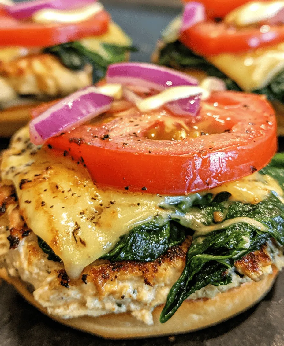 The concept of incorporating non-traditional ingredients into burgers has gained momentum over the years, as more people seek healthier alternatives to classic beef patties. Ground chicken has become a favorite among home cooks and chefs alike for its versatility and lighter profile. Meanwhile, the addition of spinach not only enhances the nutritional value but also adds a pop of color to the dish, making it visually appealing. By combining these elements with the rich flavor of white cheddar, this recipe bridges the gap between indulgence and health, creating a burger that satisfies both cravings and dietary goals.