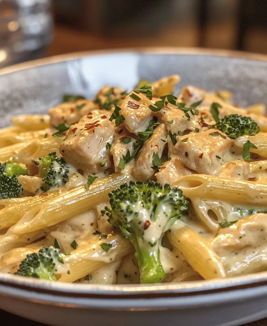 If you're searching for a hearty and satisfying dish that combines vibrant flavors and textures, look no further than Creamy Broccoli and Chicken Penne. This delightful recipe is perfect for family dinners or a quick weeknight meal, offering a rich, creamy sauce that envelops tender chicken and crisp broccoli, all served atop al dente penne pasta.