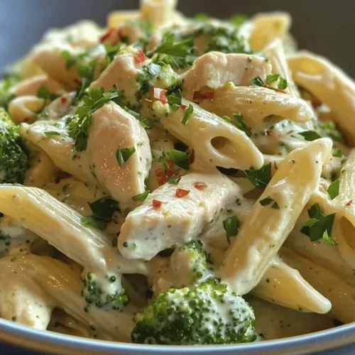 If you're searching for a hearty and satisfying dish that combines vibrant flavors and textures, look no further than Creamy Broccoli and Chicken Penne. This delightful recipe is perfect for family dinners or a quick weeknight meal, offering a rich, creamy sauce that envelops tender chicken and crisp broccoli, all served atop al dente penne pasta.