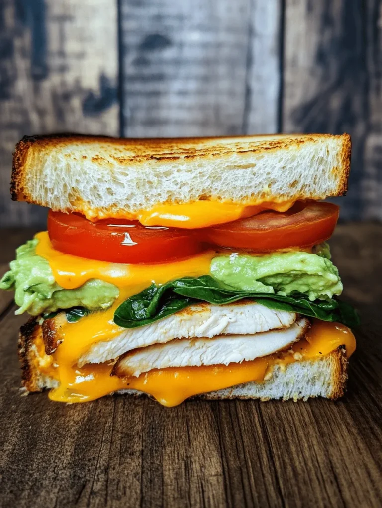 In the world of sandwiches, few combinations are as satisfying as the Chicken Avocado Melt. This delightful meal brings together tender, seasoned chicken, creamy avocado, and a melty cheese blend, all nestled between slices of perfectly toasted bread. The combination of flavors and textures in this recipe makes it a favorite for lunch or a quick dinner. With the increasing popularity of health-conscious eating, the Chicken Avocado Melt stands out not just for its taste but also for its nutritional benefits, making it an ideal choice for those looking to indulge without compromising on health.