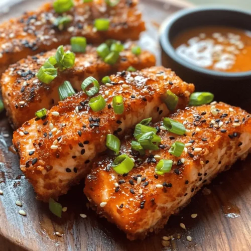 Delight your taste buds with the irresistible combination of crispy textures and sweet-savory flavors in our Crispy Honey Garlic Salmon Bites. This dish is perfect for a quick weeknight dinner, an impressive appetizer for gatherings, or a delicious addition to your meal prep routine. Not only does this recipe offer a simple and straightforward preparation process, but it also showcases the rich nutritional benefits of salmon, making it a wholesome choice for health-conscious eaters.