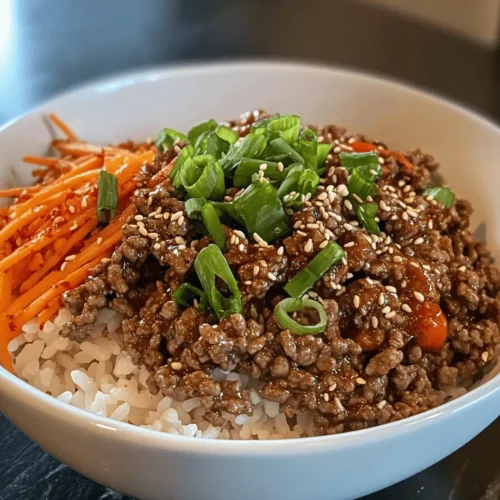 Korean cuisine has taken the culinary world by storm, gaining a dedicated following among food enthusiasts and home cooks alike. With its vibrant flavors, diverse ingredients, and emphasis on freshness, it’s no wonder that Korean dishes are becoming staples in households around the globe. Among the many delightful offerings, the Savory Korean Ground Beef Bowl stands out as a simple yet incredibly flavorful dish that beautifully embodies the essence of Korean cooking.