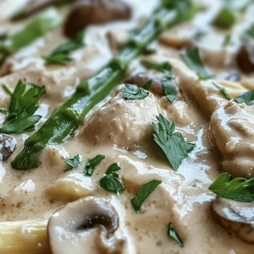 In the realm of culinary delights, creamy pasta dishes hold a special place in the hearts of many. Their rich flavors and comforting textures create a symphony of tastes that can transform any meal into a memorable experience. One such dish that epitomizes this indulgence is Creamy Mushroom and Asparagus Chicken Penne. This delightful recipe combines tender pieces of chicken, fresh asparagus, and earthy mushrooms enveloped in a velvety sauce, making it an irresistible option for a weeknight dinner or a cozy gathering with friends and family.
