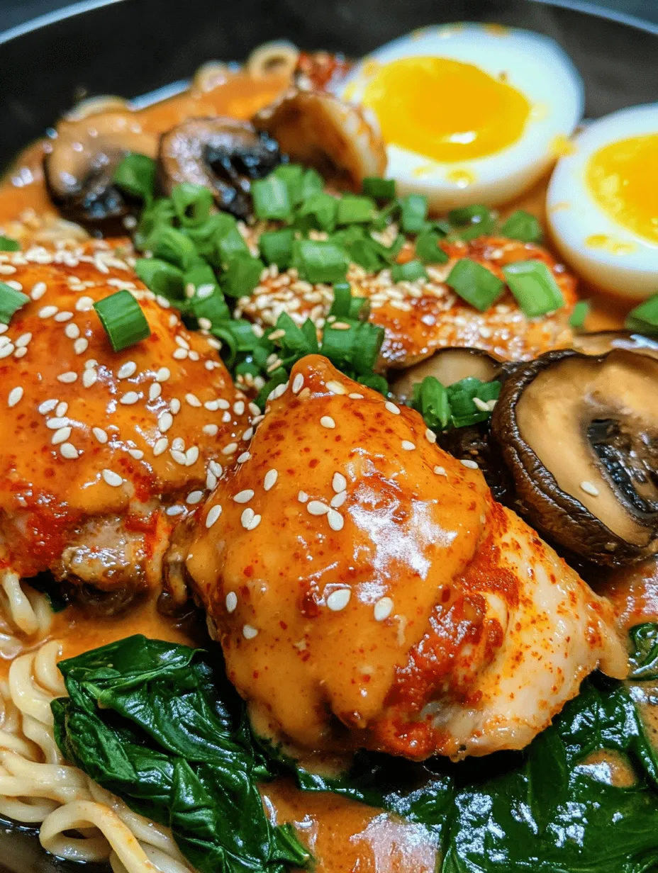 Ramen has transcended its origins in Japan to become a beloved dish around the world. This versatile noodle soup has captivated the hearts and taste buds of food lovers everywhere, with its rich broth, satisfying noodles, and a variety of toppings that can be customized to suit any palate. From traditional miso varieties to innovative takes like cold ramen salads, the options seem endless. However, one recipe stands out for its unique balance of flavors and textures: Fiery Chicken Ramen with Creamy Garlic Sauce.