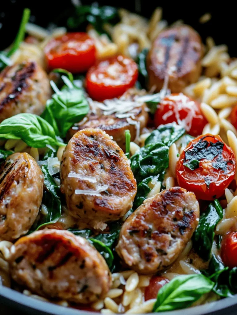 If you’re in search of a delicious, comforting meal that can be whipped up in a snap, look no further than the Creamy Chicken Sausage Orzo Skillet. This dish combines the robust flavors of chicken sausage with the delightful texture of orzo pasta, all enveloped in a rich, creamy sauce. It’s a meal that satisfies the whole family while also being perfect for busy weeknights.