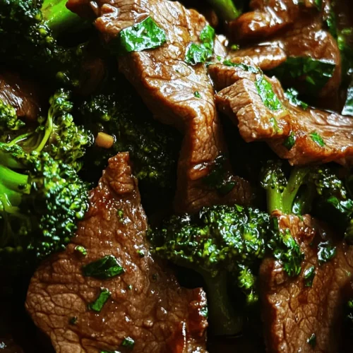Sizzling Beef and Broccoli Delight is a dish that embodies the essence of Asian cuisine, marrying tender strips of beef with crisp broccoli in a savory sauce that tantalizes the taste buds. Often found on the menus of Chinese restaurants across the globe, this delightful combination has become a beloved staple not just for its rich flavors but also for its nutritional benefits. This recipe brings the restaurant experience right into your home kitchen, allowing you to indulge in this classic while also knowing exactly what goes into your meal.