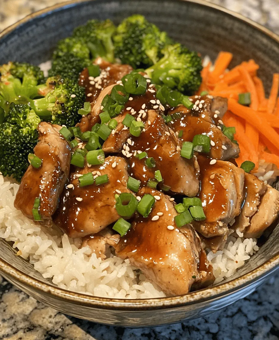 The Teriyaki Chicken Rice Bowl is a beloved dish that beautifully combines the rich flavors of teriyaki sauce with the comforting texture of rice, making it a staple in many households. Its popularity stems from its delicious taste and the ease with which it can be prepared, making it an ideal weeknight meal or a delightful dish for entertaining guests. The homemade version of teriyaki chicken not only allows you to control the ingredients and flavors but also provides a chance to enjoy a comforting meal without the need for takeout.
