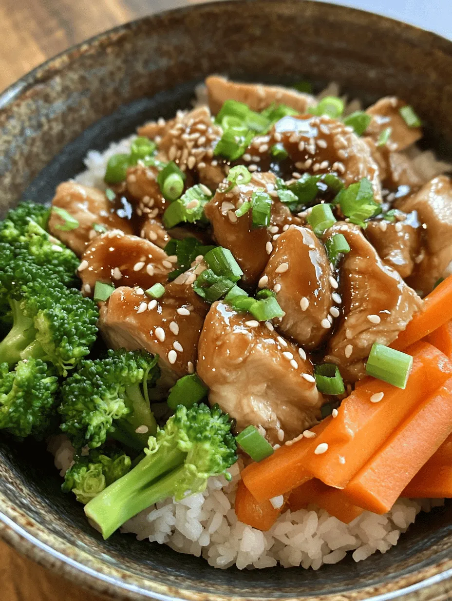 The Teriyaki Chicken Rice Bowl is a beloved dish that beautifully combines the rich flavors of teriyaki sauce with the comforting texture of rice, making it a staple in many households. Its popularity stems from its delicious taste and the ease with which it can be prepared, making it an ideal weeknight meal or a delightful dish for entertaining guests. The homemade version of teriyaki chicken not only allows you to control the ingredients and flavors but also provides a chance to enjoy a comforting meal without the need for takeout.