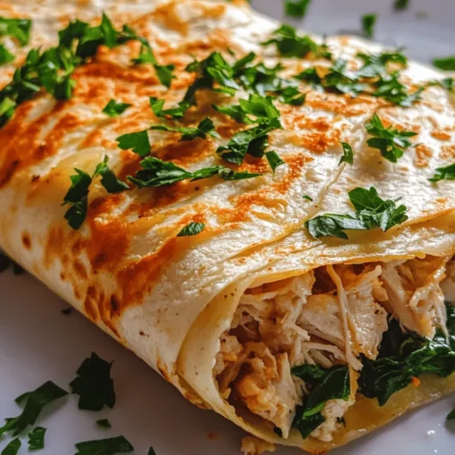 In the ever-evolving landscape of contemporary cooking, wraps have solidified their status as a beloved meal option. Their versatility allows them to be customized to suit a wide range of tastes and dietary preferences, making them a popular choice for both casual home cooks and gourmet chefs alike. Among the myriad of wrap recipes available, Cheesy Garlic Chicken Wraps stand out as a delectable fusion of flavors that merges tender chicken, gooey cheese, and aromatic garlic, all wrapped in a soft tortilla. This dish not only appeals to your taste buds but also provides a satisfying meal that can be prepared in a matter of minutes.
