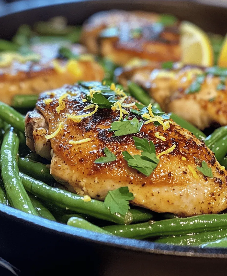 In today’s fast-paced world, the demand for quick, delicious meals that are easy to prepare has led to the rising popularity of one-pan recipes. These culinary gems are perfect for busy families and individuals who seek a satisfying dinner without the hassle of extensive cleanup. One standout recipe in this category is Lemon Garlic Butter Chicken and Green Beans Skillet. This dish not only embodies simplicity and flavor but also showcases how fresh ingredients can transform everyday cooking into a gourmet experience.