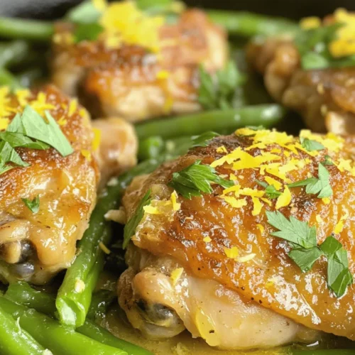 In today’s fast-paced world, the demand for quick, delicious meals that are easy to prepare has led to the rising popularity of one-pan recipes. These culinary gems are perfect for busy families and individuals who seek a satisfying dinner without the hassle of extensive cleanup. One standout recipe in this category is Lemon Garlic Butter Chicken and Green Beans Skillet. This dish not only embodies simplicity and flavor but also showcases how fresh ingredients can transform everyday cooking into a gourmet experience.
