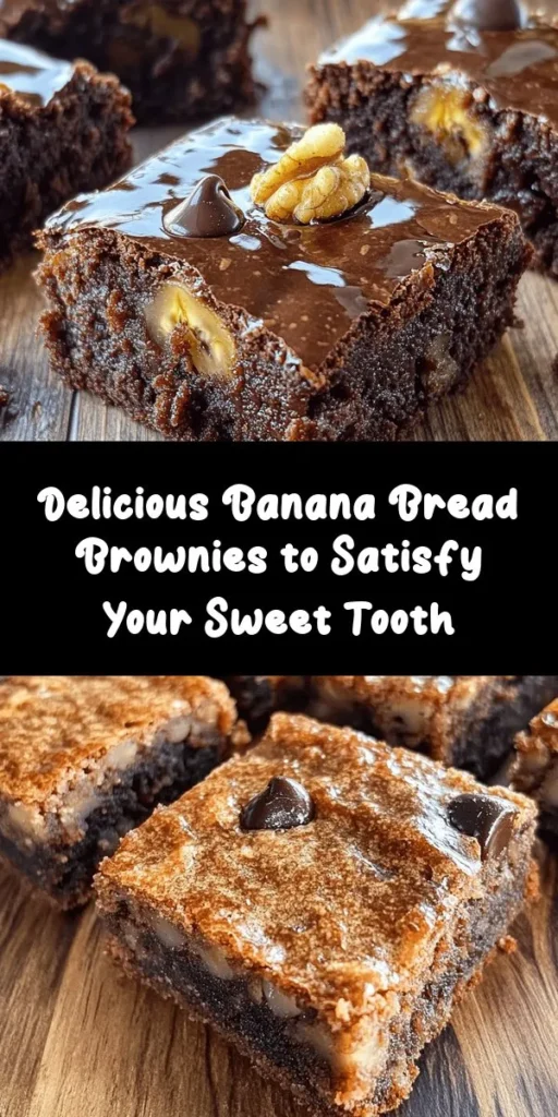 Get ready to indulge in the irresistible goodness of Banana Bread Brownies! This delightful recipe combines the moistness of ripe bananas with rich cocoa for a treat that's both fudgy and flavorful. Quick to prepare in just 15 minutes, these brownies bake to perfection in only 20-25 minutes. With optional walnuts and chocolate chips for extra texture and sweetness, they are the perfect dessert or snack. Enjoy them warm or cooled, and savor the delicious fusion of banana and chocolate!