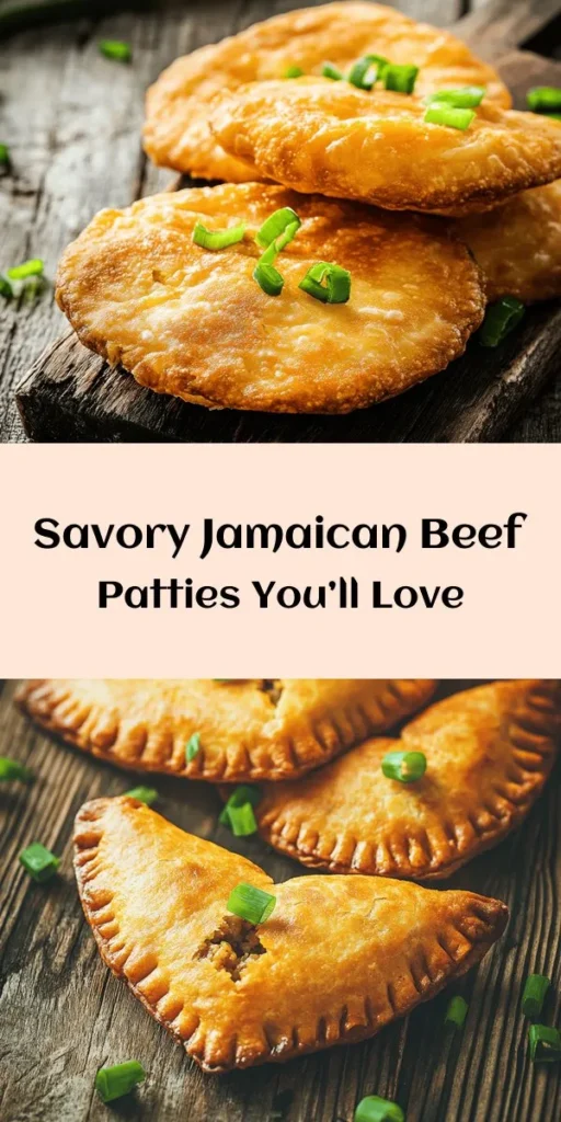Experience the vibrant flavors of Jamaica with these mouthwatering beef patties! This recipe guides you through making flaky pastry dough filled with a spicy and savory ground beef mixture, complemented by scotch bonnet pepper and aromatic spices. Perfect for a snack or a meal, these golden patties are easy to prepare and incredibly satisfying. Serve them warm with your favorite dipping sauce, and enjoy a taste of the Caribbean in every bite!