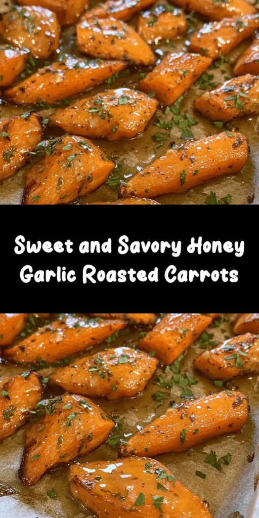 Discover the delightful flavors of Honey Garlic Butter Roasted Carrots! This easy recipe features tender baby carrots coated in a rich mixture of melted butter, sweet honey, and aromatic garlic, all roasted to perfection. With just a few simple ingredients and 40 minutes, you can create a tasty side dish that's sure to impress. Perfect for family dinners, these caramelized carrots are finished with fresh thyme and parsley for a pop of flavor. Give this dish a try for a delicious twist on your usual veggies!