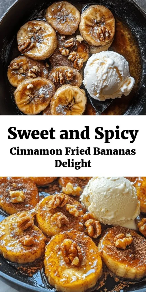 Discover the irresistible delight of Sweet and Spicy Pan Fried Cinnamon Bananas! This quick and easy recipe features perfectly caramelized bananas tossed in buttery brown sugar and cinnamon. With just a few simple ingredients, you can indulge in a tasty treat ready in just 15 minutes. Serve them warm, topped with nuts and a scoop of ice cream for an extra special touch. Perfect for breakfast or dessert, these bananas are sure to impress!