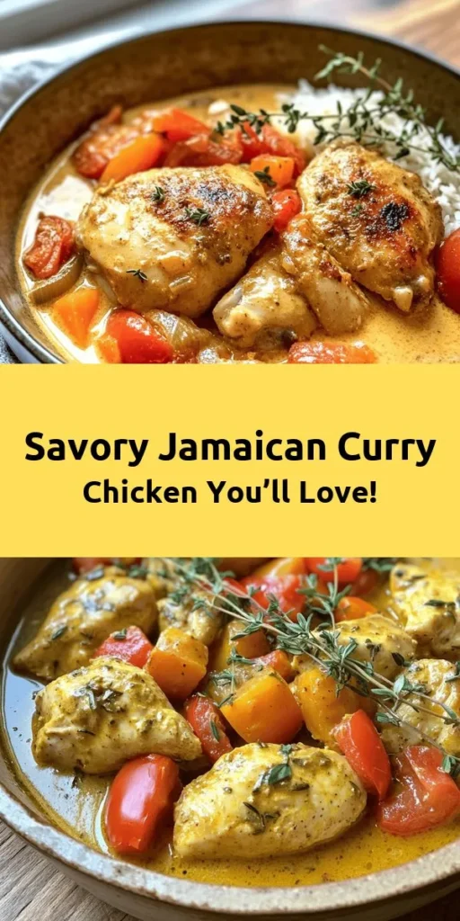 Discover the vibrant flavors of Jamaica with this authentic curry chicken recipe! Marinated with Jamaican curry powder, allspice, and fresh herbs, this dish is packed with aromatic spices and tender chicken. Sautéed vegetables, coconut milk, and a touch of lime elevate the taste, while Scotch bonnet peppers add just the right amount of heat. Perfect for serving with rice and peas or Jamaican festival dumplings. Dive into a taste of the Caribbean!