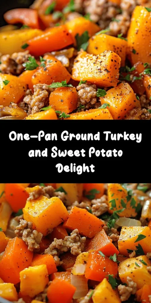 Looking for a deliciously easy weeknight dinner? Try this Ground Turkey Sweet Potato Skillet! This one-pan dish combines lean ground turkey with sweet potatoes, onion, and bell pepper, all seasoned perfectly with smoked paprika and cumin. Add in some fresh spinach for a healthy boost! Ready in just 30 minutes, it's not only quick but also packed with flavor. Perfect for busy nights when you need a wholesome meal fast!