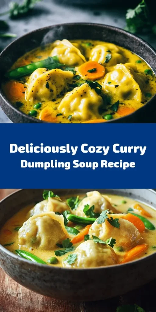 Dive into the warmth of this irresistible curry dumpling soup! Perfectly crafted dumplings filled with ground chicken or tofu pair beautifully with a rich and creamy coconut broth infused with aromatic spices. Loaded with vibrant veggies like carrots and snap peas, this soup is a comfort food masterpiece. Easy to make and ideal for sharing, it’s a delicious way to spice up your meal routine. Garnish with fresh cilantro and savor every bite!