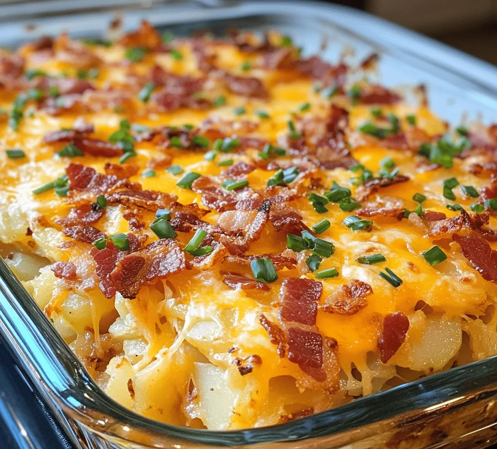 Breakfast casseroles have gained immense popularity in recent years due to their versatility and ease of preparation. They allow home cooks to combine various ingredients into a single dish, offering a hearty meal that can feed multiple people. The Cheesy Bacon Potato Breakfast Casserole stands out because it encapsulates the essence of breakfast comfort food – it’s satisfying, filling, and bursting with flavor.