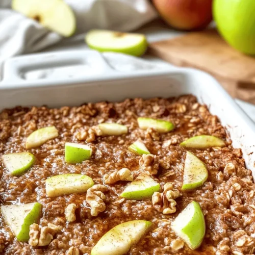 Are you looking for a wholesome breakfast that not only tantalizes your taste buds but also nourishes your body? Look no further than the Irresistible Healthy Apple Oatmeal Breakfast Bake! This delightful recipe combines the goodness of oats and the natural sweetness of apples, creating a morning meal that is satisfying, nutritious, and easy to prepare. Whether you're a busy parent, a health-conscious individual, or someone simply seeking a delicious start to your day, this breakfast bake will quickly become a favorite in your household.