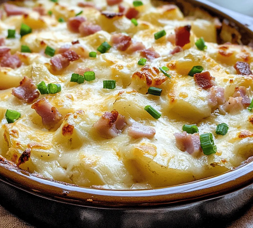 When it comes to comfort food, few dishes resonate as deeply as those that bring warmth and satisfaction to the dining table. Comfort food is not just about flavor; it's an emotional connection to memories, family gatherings, and cozy nights in. It embodies the indulgence of familiar ingredients combined to create something truly special. One such dish that exemplifies this concept is the Cheesy Ham & Bacon Potato Delight. This recipe is the perfect blend of creamy, cheesy goodness with the savory punch of meats, making it an irresistible option for any meal.