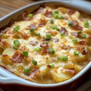 When it comes to comfort food, few dishes resonate as deeply as those that bring warmth and satisfaction to the dining table. Comfort food is not just about flavor; it's an emotional connection to memories, family gatherings, and cozy nights in. It embodies the indulgence of familiar ingredients combined to create something truly special. One such dish that exemplifies this concept is the Cheesy Ham & Bacon Potato Delight. This recipe is the perfect blend of creamy, cheesy goodness with the savory punch of meats, making it an irresistible option for any meal.