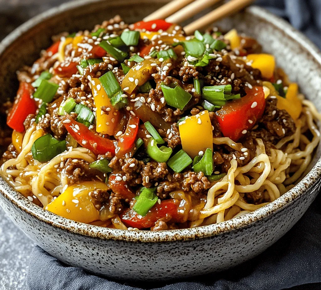 Mongolian cuisine, often characterized by its hearty flavors and wholesome ingredients, draws influences from various cultures, including Chinese and Tibetan. Though it may not be as widely recognized as some other Asian cuisines, Mongolian dishes are known for their bold flavors and satisfying textures. The cuisine typically features a range of meats, especially lamb and beef, paired with fresh vegetables and simple, yet delightful seasonings. One standout dish that encapsulates these qualities is the Mongolian Ground Beef Noodles, a quick and delectable option for dinner that packs a punch of flavor while being easy to prepare.