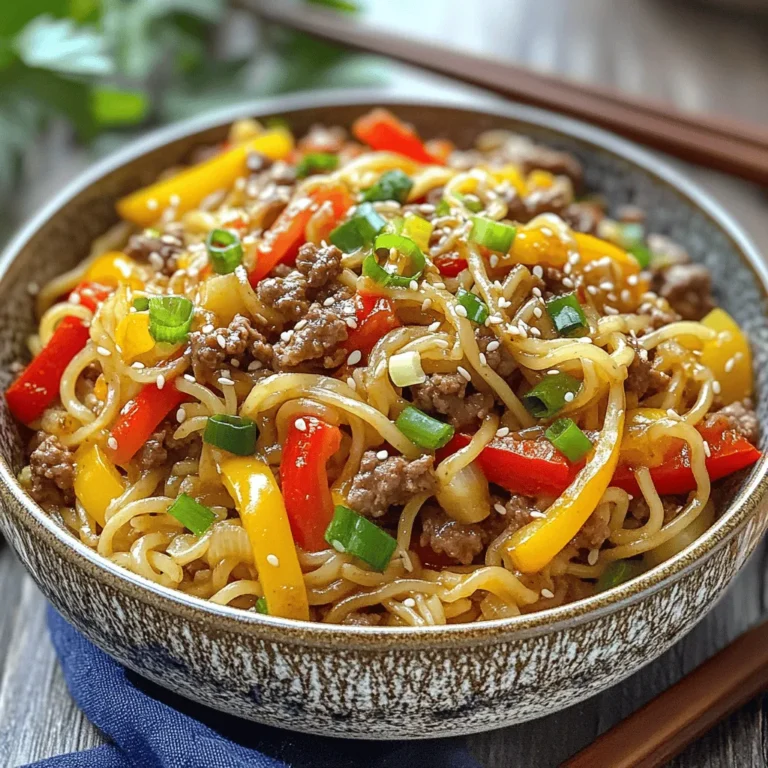 Mongolian cuisine, often characterized by its hearty flavors and wholesome ingredients, draws influences from various cultures, including Chinese and Tibetan. Though it may not be as widely recognized as some other Asian cuisines, Mongolian dishes are known for their bold flavors and satisfying textures. The cuisine typically features a range of meats, especially lamb and beef, paired with fresh vegetables and simple, yet delightful seasonings. One standout dish that encapsulates these qualities is the Mongolian Ground Beef Noodles, a quick and delectable option for dinner that packs a punch of flavor while being easy to prepare.