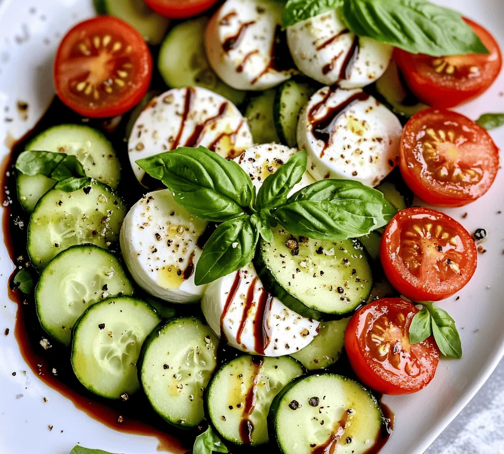 As the warm days of summer approach, salads emerge as a quintessential meal option, offering not only a refreshing reprieve from the heat but also a colorful array of flavors and nutrients. Among the myriad of salad varieties, the Cucumber Caprese Salad stands out as a vibrant and healthy choice, perfectly suited for outdoor picnics, family gatherings, or a light dinner on the patio. Combining the crispness of cucumbers with the creaminess of fresh mozzarella and the sweetness of ripe cherry tomatoes, this salad is a celebration of summer produce that embodies simplicity, freshness, and versatility.