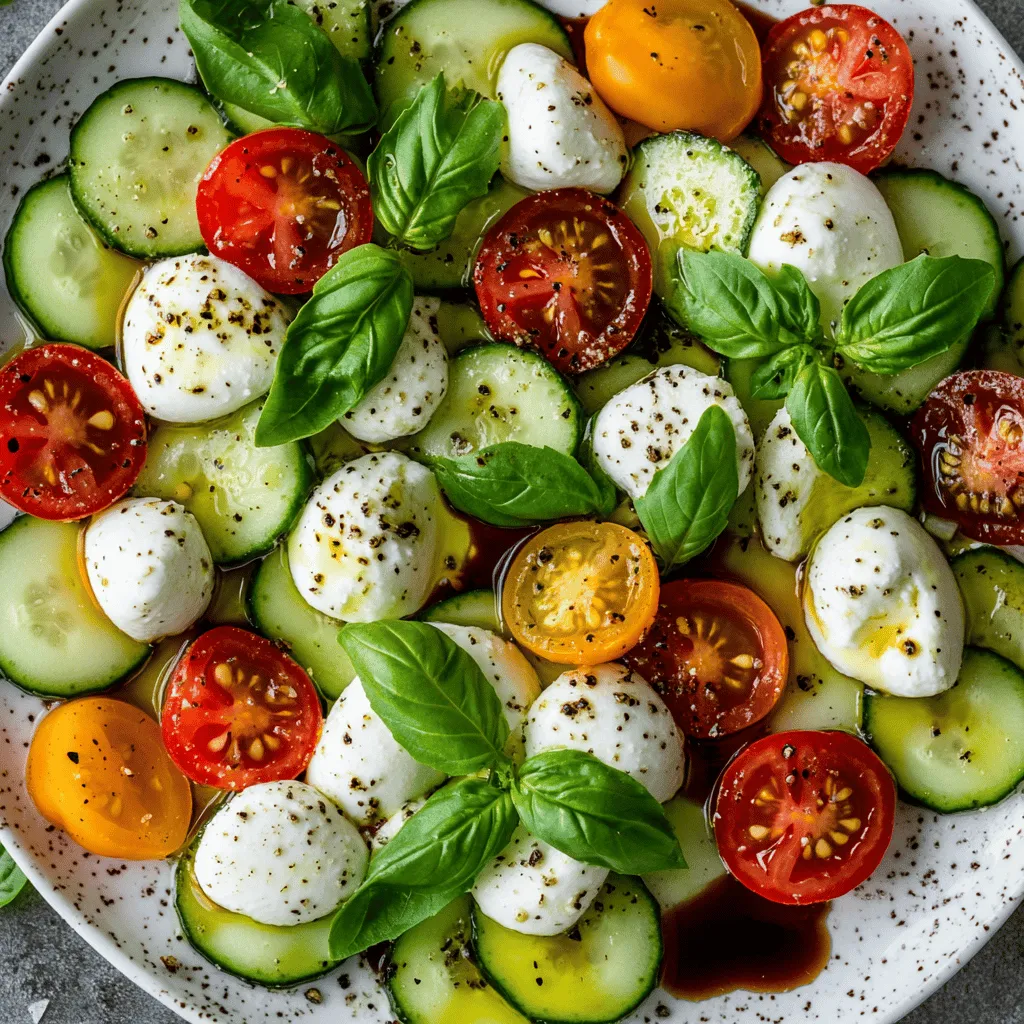 As the warm days of summer approach, salads emerge as a quintessential meal option, offering not only a refreshing reprieve from the heat but also a colorful array of flavors and nutrients. Among the myriad of salad varieties, the Cucumber Caprese Salad stands out as a vibrant and healthy choice, perfectly suited for outdoor picnics, family gatherings, or a light dinner on the patio. Combining the crispness of cucumbers with the creaminess of fresh mozzarella and the sweetness of ripe cherry tomatoes, this salad is a celebration of summer produce that embodies simplicity, freshness, and versatility.