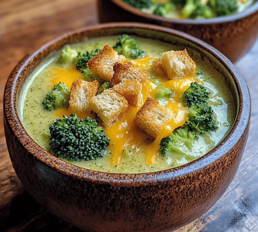Every great dish begins with quality ingredients, and Cheesy Broccoli Bliss is no exception. Each component plays a vital role in creating the perfect balance of flavors and textures. Let’s break down the essential ingredients that make this soup a standout.