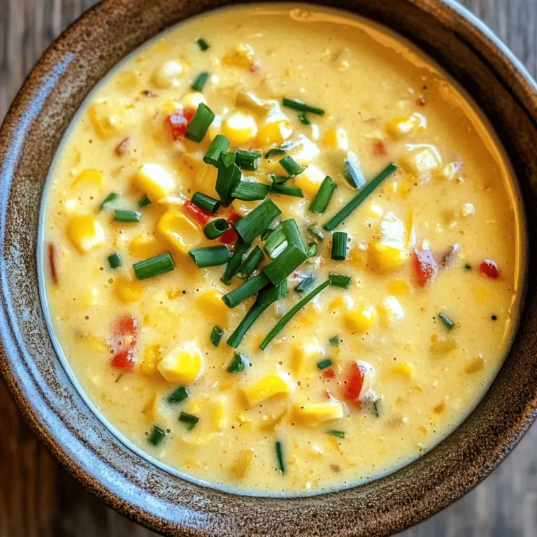 To create the perfect Creamy Summer Corn Chowder, it’s essential to understand the role of each ingredient used in this delightful dish. Each component contributes not only to the flavor profile but also to the nutritional value of the chowder.