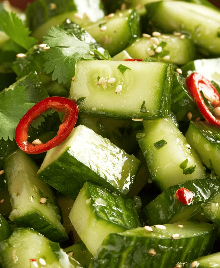 Cucumber salads are a staple in various Asian cuisines, celebrated for their refreshing crunch and vibrant flavors. Whether served as a side dish at a summer barbecue or as a staple accompaniment to a larger meal, this dish has garnered popularity for its versatility and ease of preparation. The Refreshing Asian Cucumber Salad is particularly beloved during warmer months, providing an invigorating contrast to heavier dishes.