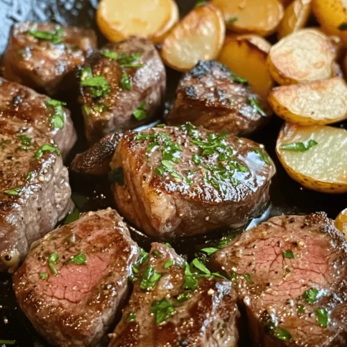 If you're on the hunt for a quick yet delectable meal that impresses, look no further than sizzling garlic butter steak bites paired with crispy potatoes. This dish strikes the perfect balance between succulent steak and perfectly roasted potatoes, making it an ideal choice for weeknight dinners, gatherings, or even casual date nights. The irresistible combination of tender, juicy steak coated in rich garlic butter, alongside golden, crispy potatoes, will tantalize your taste buds and leave everyone at the table asking for seconds.