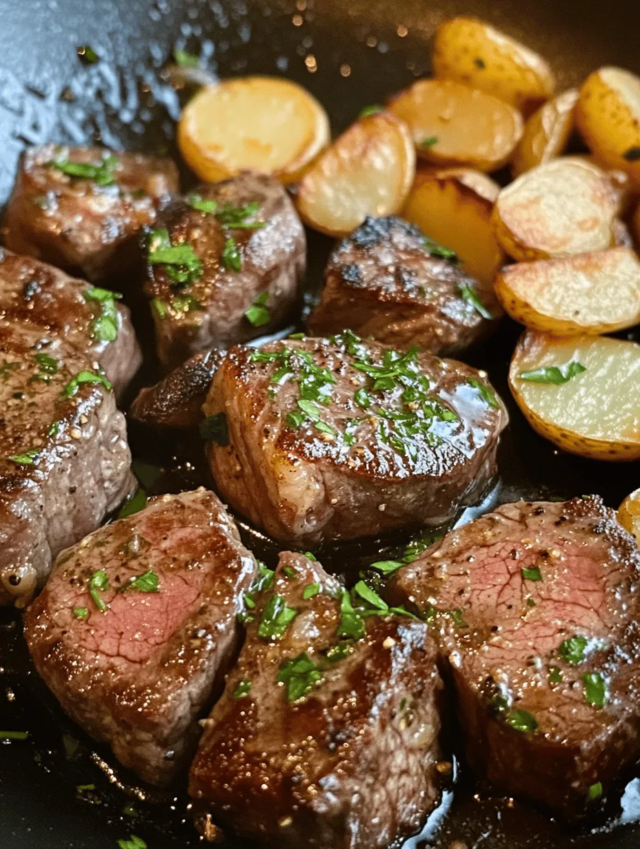 If you're on the hunt for a quick yet delectable meal that impresses, look no further than sizzling garlic butter steak bites paired with crispy potatoes. This dish strikes the perfect balance between succulent steak and perfectly roasted potatoes, making it an ideal choice for weeknight dinners, gatherings, or even casual date nights. The irresistible combination of tender, juicy steak coated in rich garlic butter, alongside golden, crispy potatoes, will tantalize your taste buds and leave everyone at the table asking for seconds.
