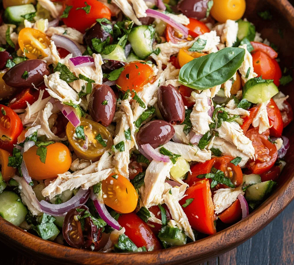 The Italian Grinder Chicken Salad is a refreshing and hearty dish that perfectly embodies the vibrant flavors of Italian cuisine. This salad is not just a meal; it’s a celebration of fresh ingredients, making it a delightful option for those seeking a nutritious yet satisfying meal. The appeal of the Italian Grinder Chicken Salad lies in its versatility; it can be enjoyed on a sunny picnic, served as a light lunch, or presented at a casual dinner gathering with friends and family. With its colorful presentation and robust flavors, this dish is sure to impress anyone at your table.