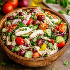 The Italian Grinder Chicken Salad is a refreshing and hearty dish that perfectly embodies the vibrant flavors of Italian cuisine. This salad is not just a meal; it’s a celebration of fresh ingredients, making it a delightful option for those seeking a nutritious yet satisfying meal. The appeal of the Italian Grinder Chicken Salad lies in its versatility; it can be enjoyed on a sunny picnic, served as a light lunch, or presented at a casual dinner gathering with friends and family. With its colorful presentation and robust flavors, this dish is sure to impress anyone at your table.