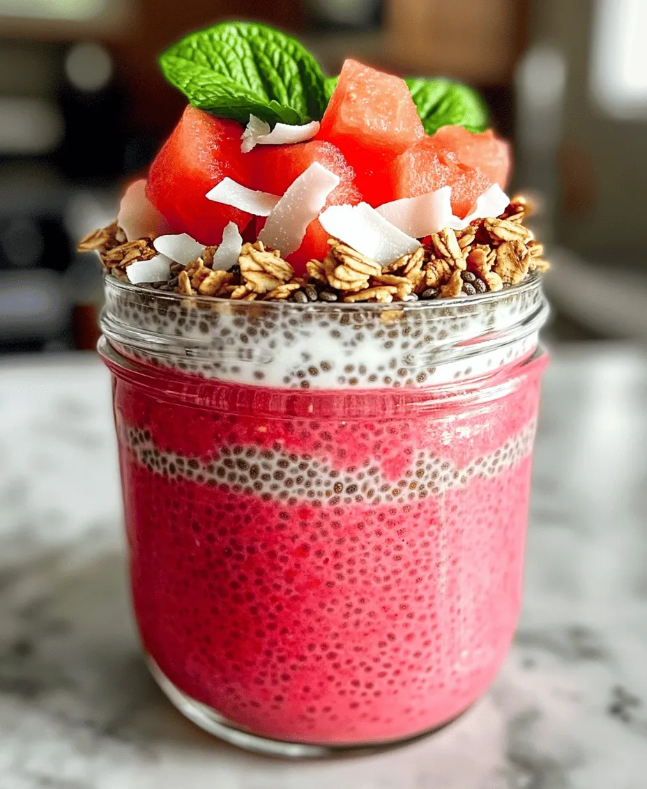 In recent years, chia pudding has surged in popularity as a nutritious and versatile breakfast option. With its creamy texture and endless customization possibilities, this breakfast choice has become a favorite among health enthusiasts and busy individuals alike. Today, we’re excited to introduce a vibrant twist on the classic chia pudding: the Refreshing Watermelon Chia Pudding Breakfast Jar. This delightful dish is not only visually appealing but also a refreshing way to kick-start your day, especially during warm mornings.